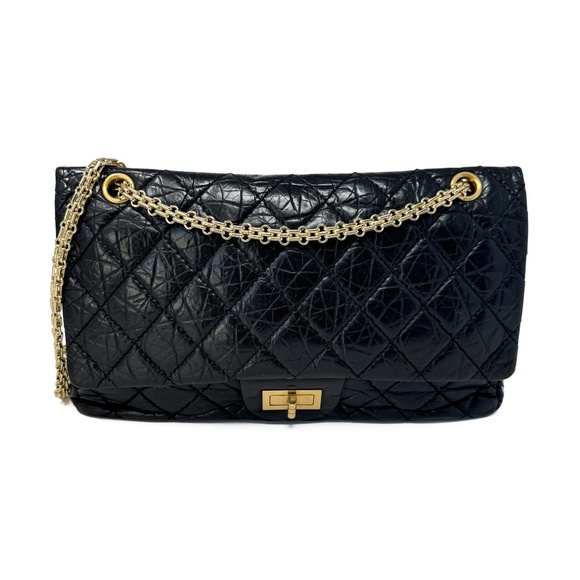 Chanel Black 2.55 Reissue 227 Double Flap Bag - Picture 1 of 11